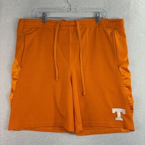 Y2K Tennessee Volunteers Baggy Basketball Short Men L Orange Mesh Silky Pro Edge